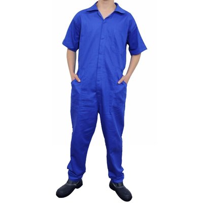 kit 3 macaco mecnico para trabalho manga curta azul