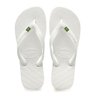 chinelos sandalia havaianas brasil branco