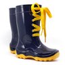 bota galocha infantil cadarc o amarra lac o kids splash pink chuva impermeavel azul lila s 1