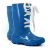 bota galocha infantil cadarc o amarra lac o kids splash pink chuva impermeavel azul lila s azul 2