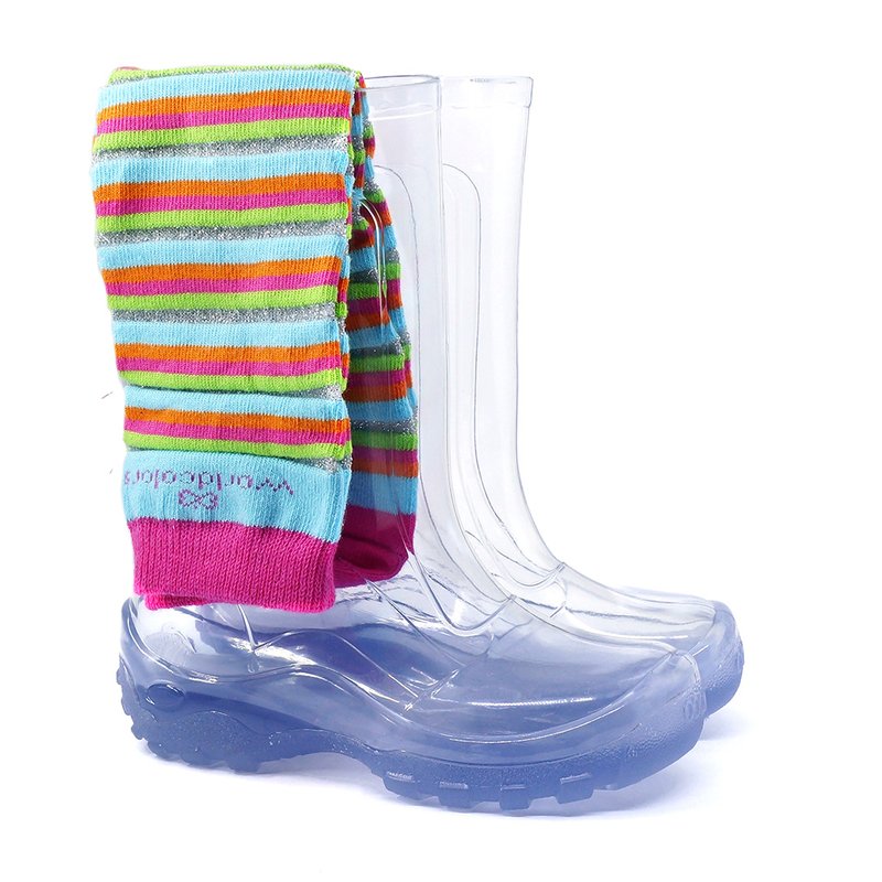 galocha arkuero teen kid meia listrada slime melancia colorida transparente infantil rosa vermelha amarela11