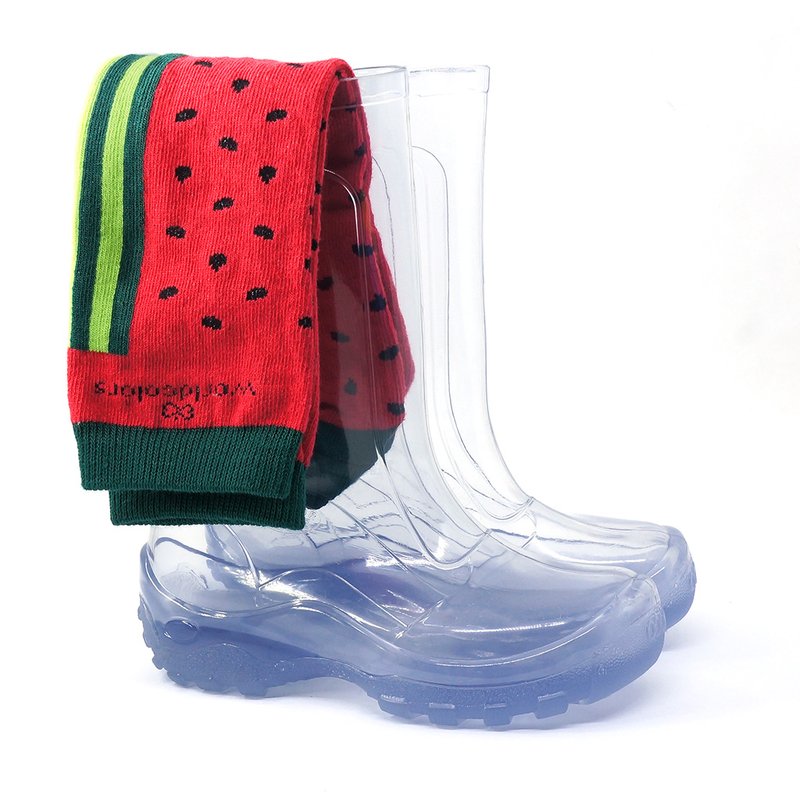 galocha arkuero teen kid meia listrada slime melancia colorida transparente infantil rosa vermelha amarela13