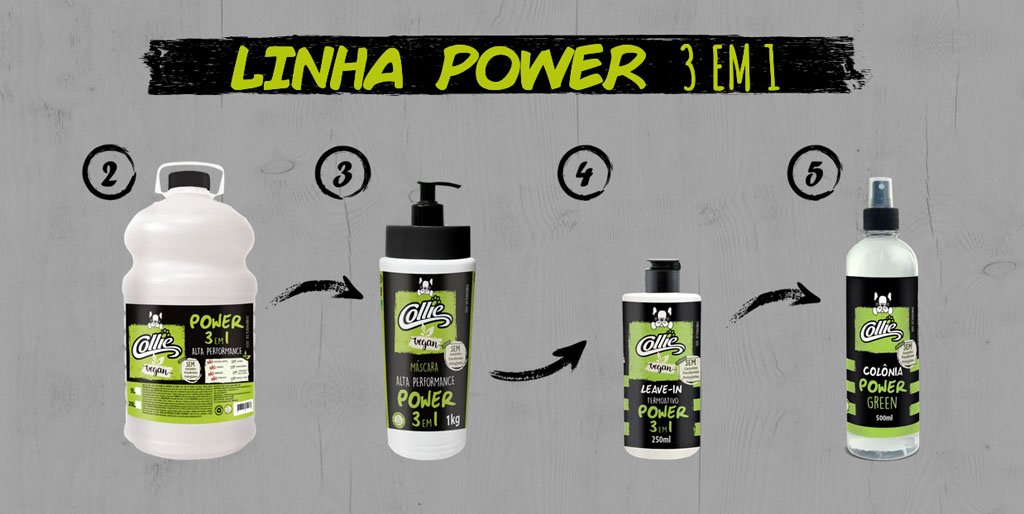 collie produtos linha power alta performance pets dog cachorro arkuero shampoo condicionador 2