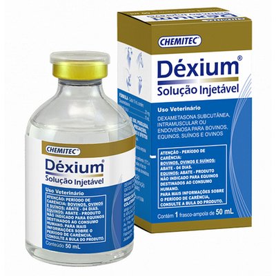 Dexium injetavel 50 10 ml Laboratorio Animais Chemitec Arkuero_