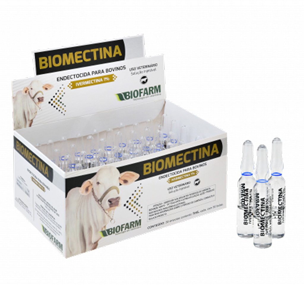 Ivermectina Biomectina 1 inj 50 unidades 1ml Arkuero