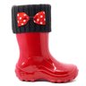 Bota Galocha infantil kids laco polaina tash arkuero splash vermelha pink chuva impermeavel azul