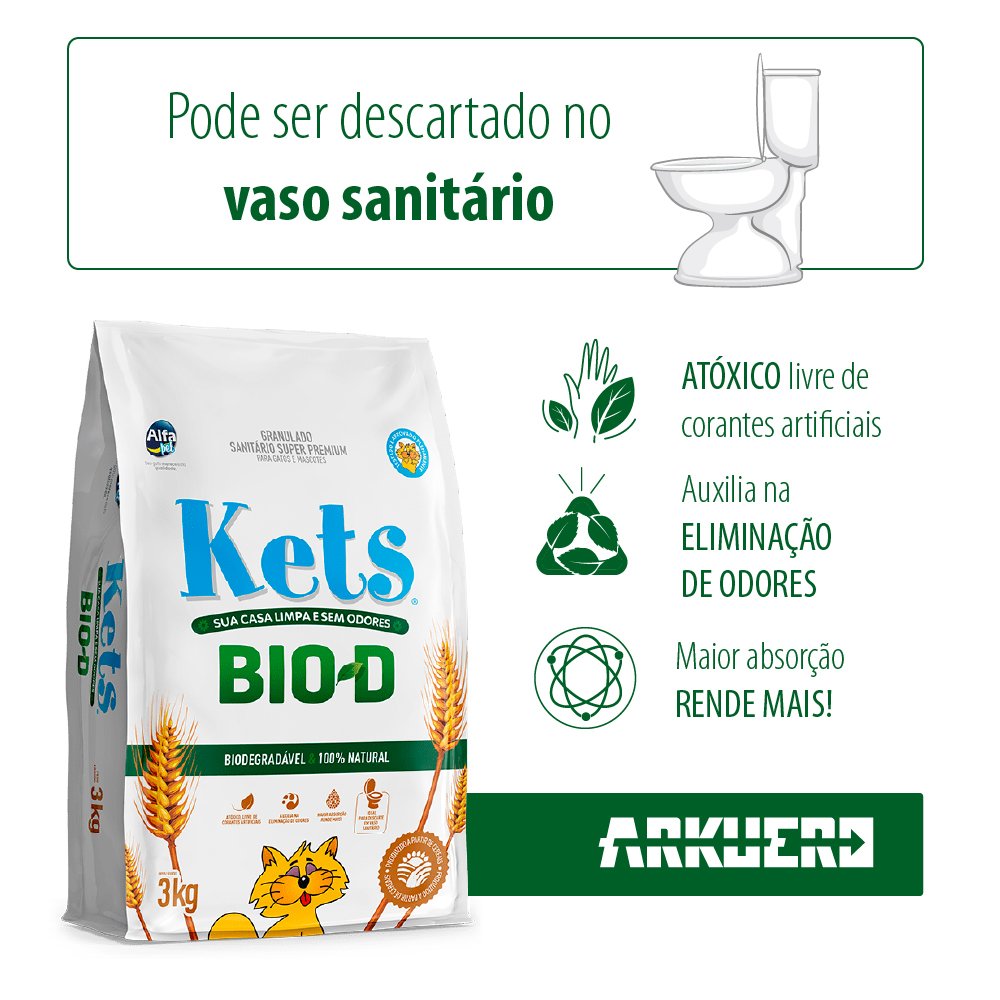 areia sanita ria kets biod biodegradavel natural arkuero gato cat coco xixi